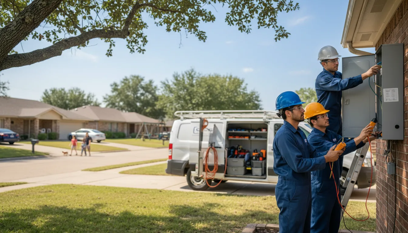 Certified electrician providing emergency electrical services in Collyer, KS